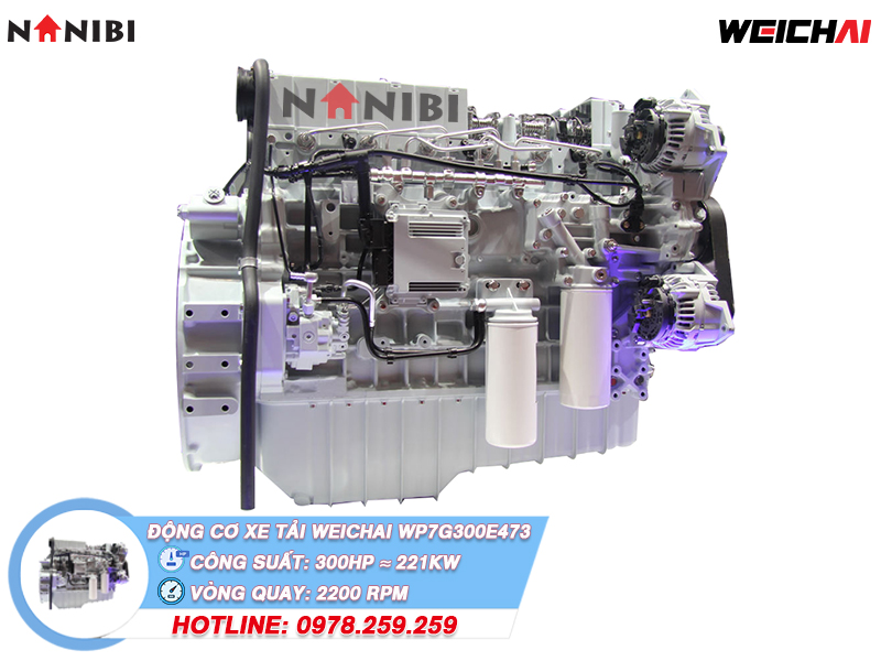 Động cơ xe tải diesel Weichai WP7G300E473 Động cơ xe tải diesel Weichai WP7G300E473