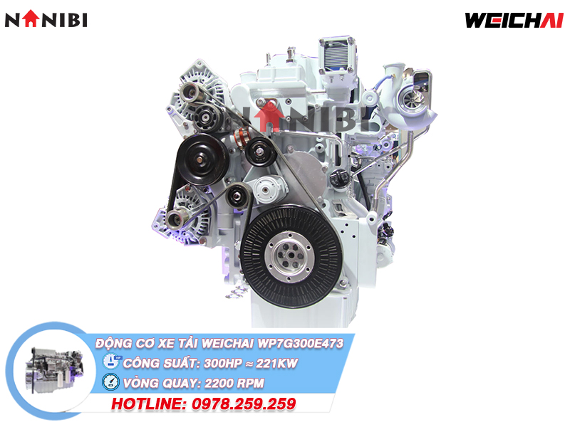 Động cơ xe tải diesel Weichai WP7G300E473 Động cơ xe tải diesel Weichai WP7G300E473