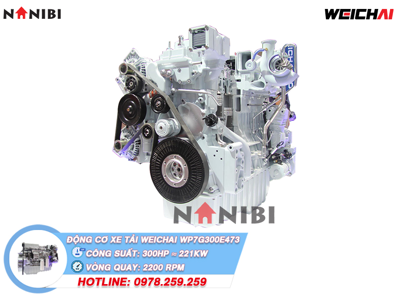 Động cơ xe tải diesel Weichai WP7G300E473 Động cơ xe tải diesel Weichai WP7G300E473