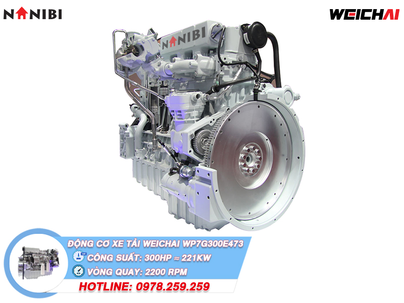 Động cơ xe tải diesel Weichai WP7G300E473 Động cơ xe tải diesel Weichai WP7G300E473